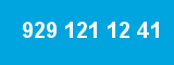 929 121 12 41 929 121 12 41